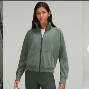 Lululemon Brushed Softstreme Funnel-Neck Zip Up jacket 12